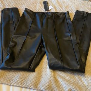Banana republic black vegan leather pants